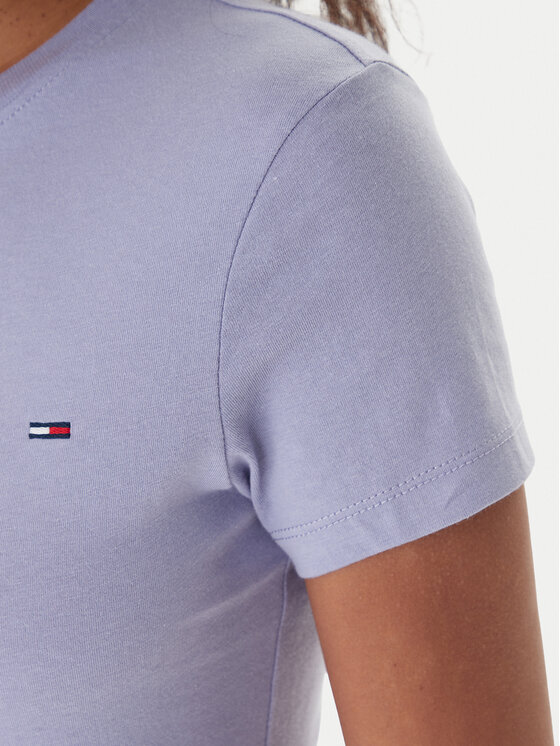 Tommy Jeans Tommy Jeans T-Shirt DW0DW20459 Blau Slim Fit