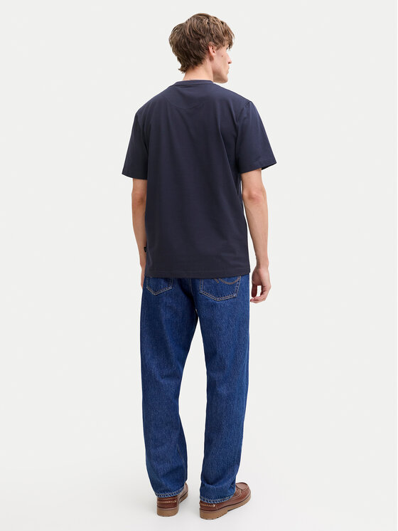 Jack & Jones Jack & Jones Tričko Tyler 12292383 Tmavomodrá Regular Fit