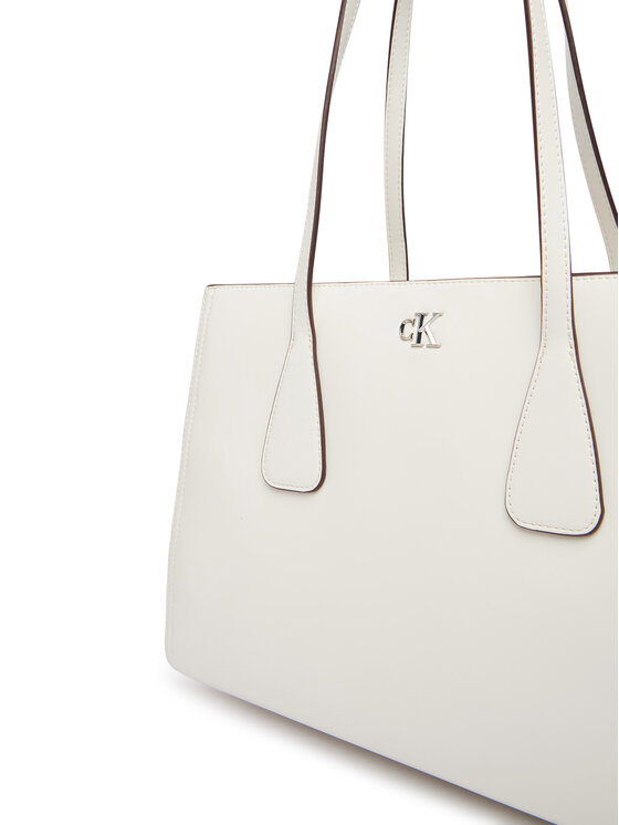 Calvin Klein Calvin Klein Torebka Ck Medium Work Tote LV04F3442G Biały