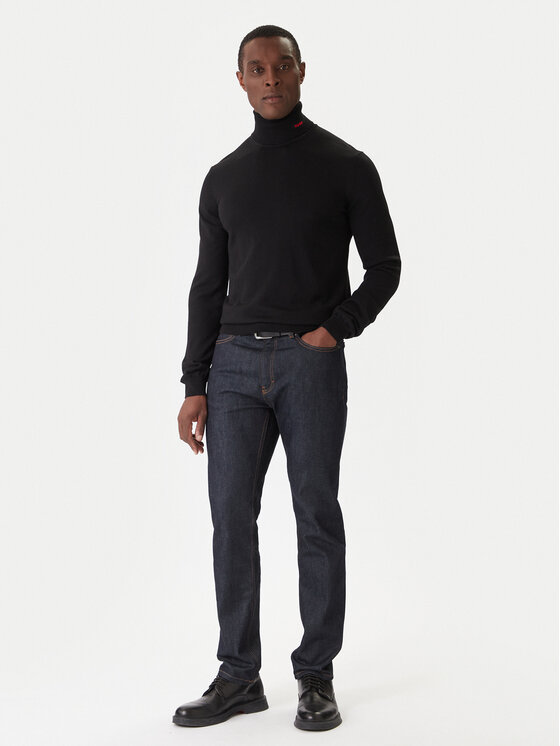 HUGO Hugo Поло San Thomas-M 50474174 Черен Slim Fit