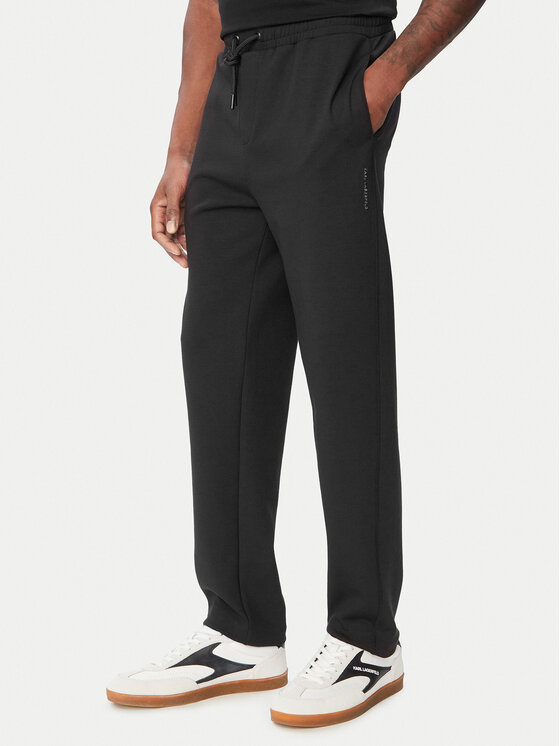 KARL LAGERFELD KARL LAGERFELD Spodnie dresowe 705001 564902 Czarny Regular Fit
