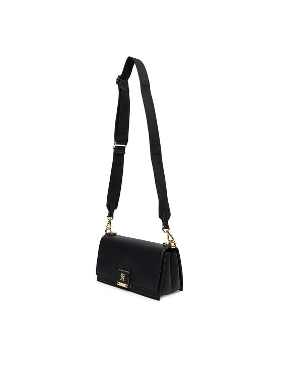 Tommy Hilfiger Tommy Hilfiger Ročna torba Her Med Crossover AW0AW17726 Črna