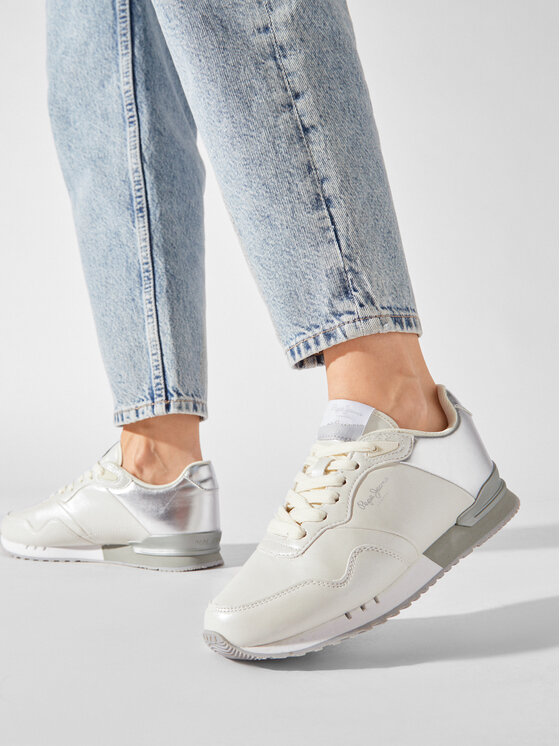 Pepe Jeans Pepe Jeans Sneakers London W Part PLS31465 Écru
