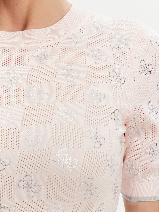 Guess Guess Sweter W5GR20 Z3D60 Różowy Regular Fit