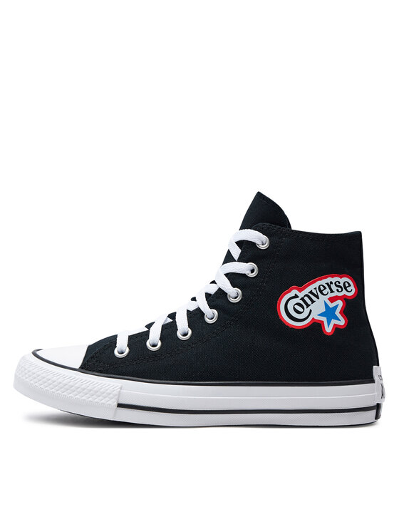 Converse Converse Modne superge Chuck Taylor All Star Stickers A06313C Črna