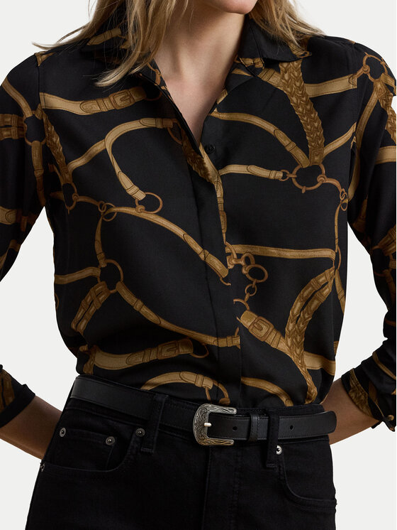 LAUREN RALPH LAUREN LAUREN RALPH LAUREN Marškiniai 200970823001 Juoda Classic Fit