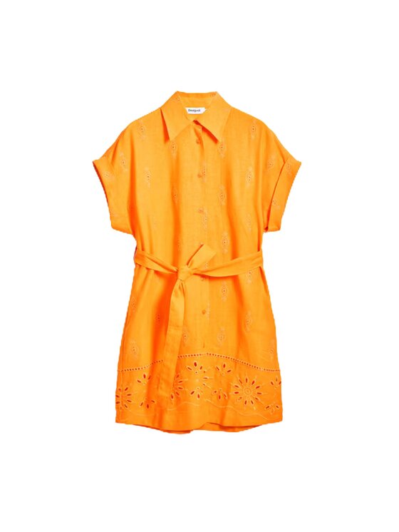 Desigual Desigual Sukienka letnia Abito avinyon Pomarańczowy Regular Fit