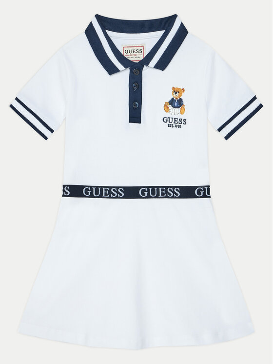 Guess Guess Haljina za svaki dan K5RK12 K7O64 Bijela Regular Fit