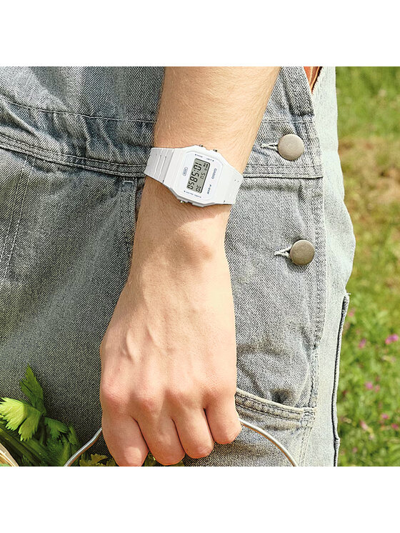 Casio Casio Zegarek F-91WB-7AEF Biały