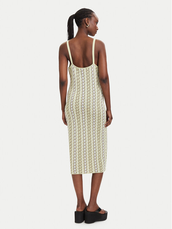 Fracomina Fracomina Džemper haljina FS26SD5005K414F8 Svijetlo žuta Slim Fit