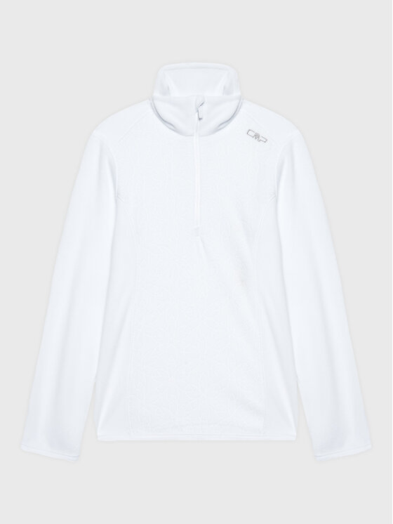 CMP Fleecová mikina 31G1105 Biela Regular Fit