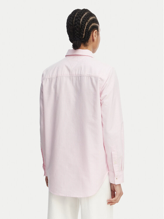 Tommy Hilfiger Tommy Hilfiger Camicia Fit Flag Embroidery Oxford WW0WW46111 Rosa Regular Fit
