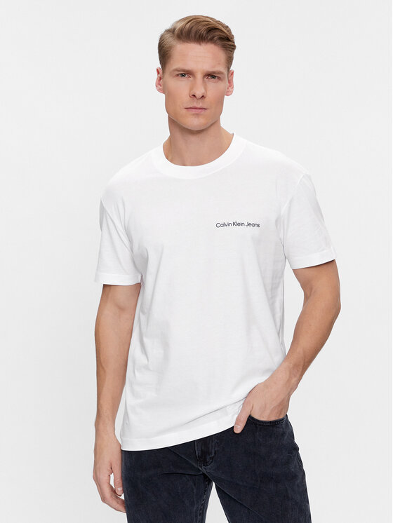 Férfi Póló Calvin Klein Jeans, Méret: XXL, Fehér, Institutional J30J324671