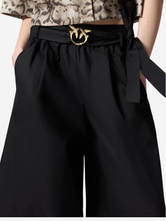 PINKO PINKO Bermuda DOREEN PANTALONE COMFORT POPEL Nero Regular Fit