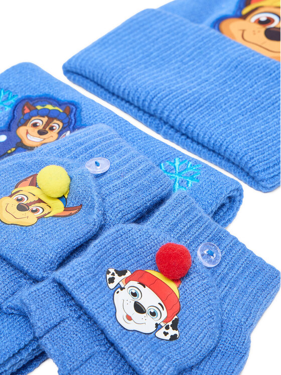 Paw Patrol Paw Patrol Комплект шапка, шал и ръкавици CEO-ACCCS-AW25-328PAW Син