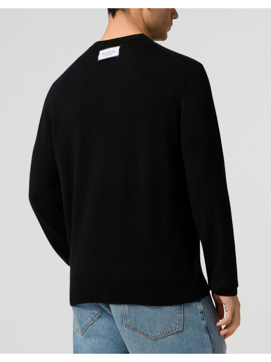PHILIPP PLEIN PHILIPP PLEIN Sveter 29047 Čierna Regular Fit