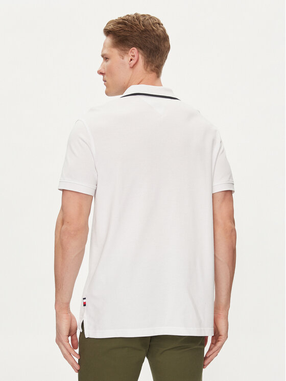 Tommy Hilfiger Tommy Hilfiger Polo MW0MW34772 Bijela Regular Fit