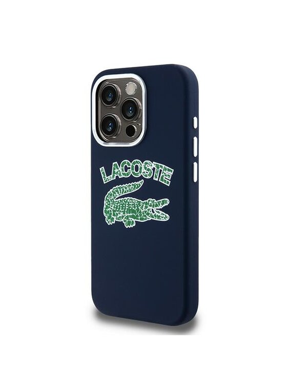 Etui na telefon Lacoste, Grantowe, Apple iPhone 15 Pro