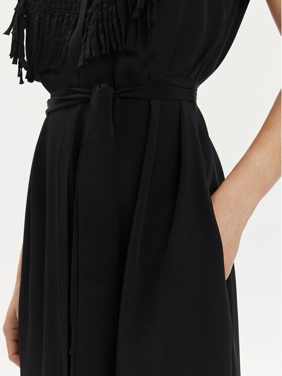 Marella Marella Ljetna haljina Forma 2413221182 Crna Relaxed Fit