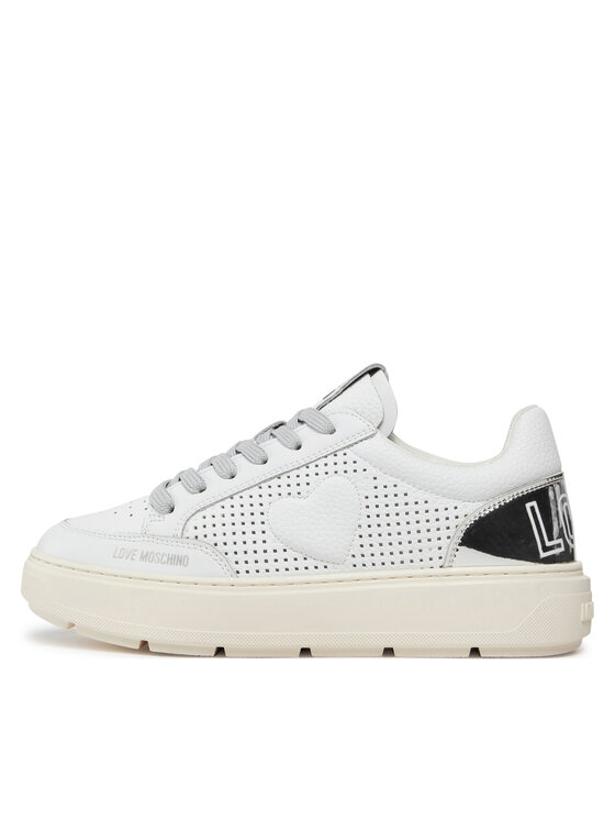 LOVE MOSCHINO LOVE MOSCHINO Sneakersy JA15274G1IJC410C Biela