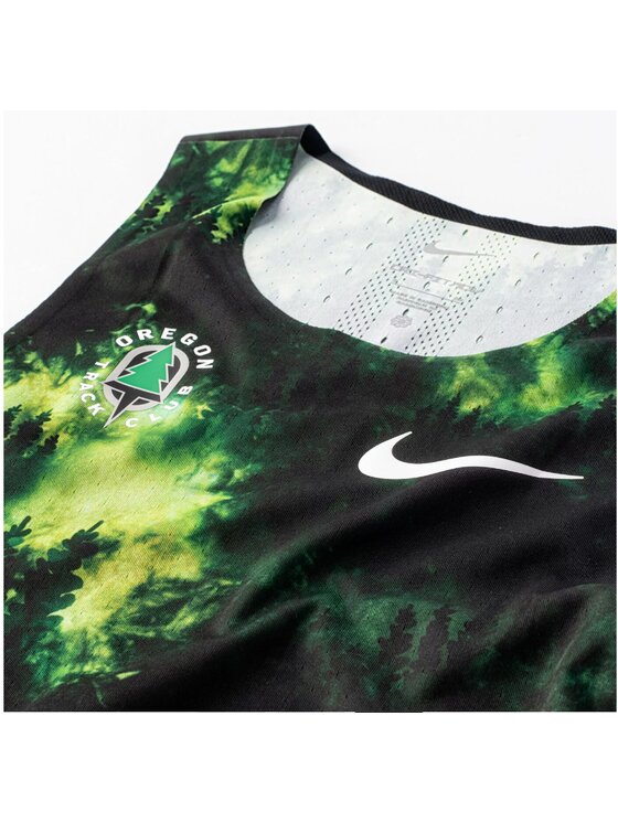 Nike Nike Top Oregon TC Aeroswift Single Zielony Regular Fit