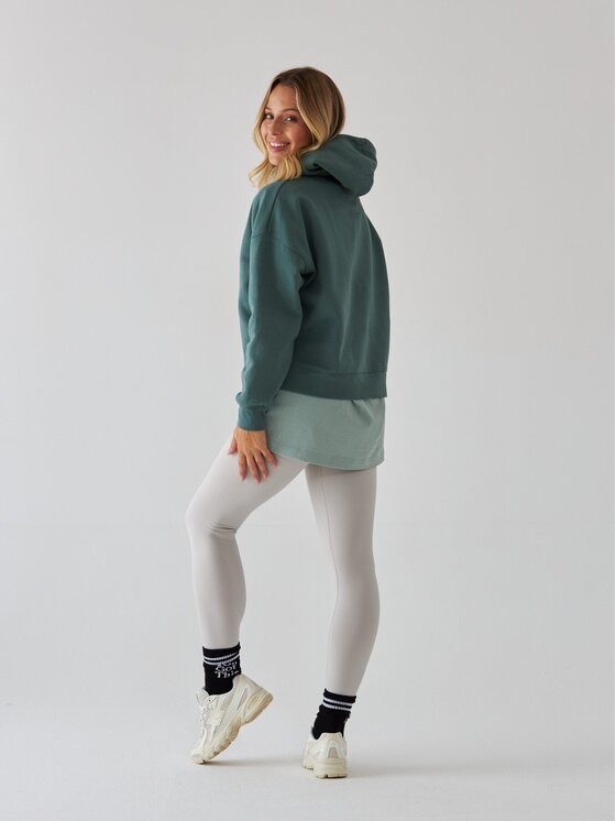 BeShaped BeShaped Bluza Pilates Princess Zielony Oversize