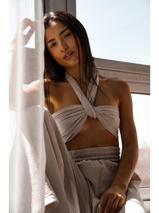 MAI MAI Top ROSA Beżowy Feminine Fit