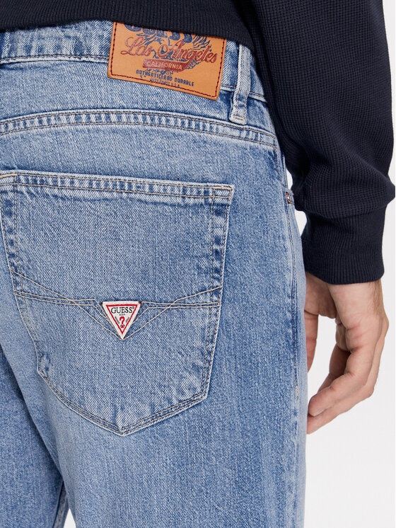 Guess Guess Jeansy M4RAS2 D58M3 Niebieski Slim Fit