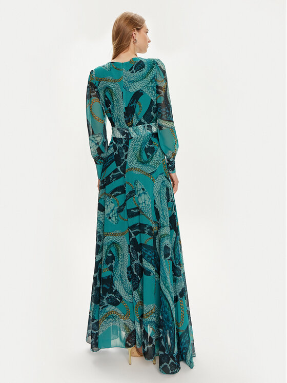 Fracomina Fracomina Rochie de vară FQ24SD3017W412N4 Turcoaz Regular Fit