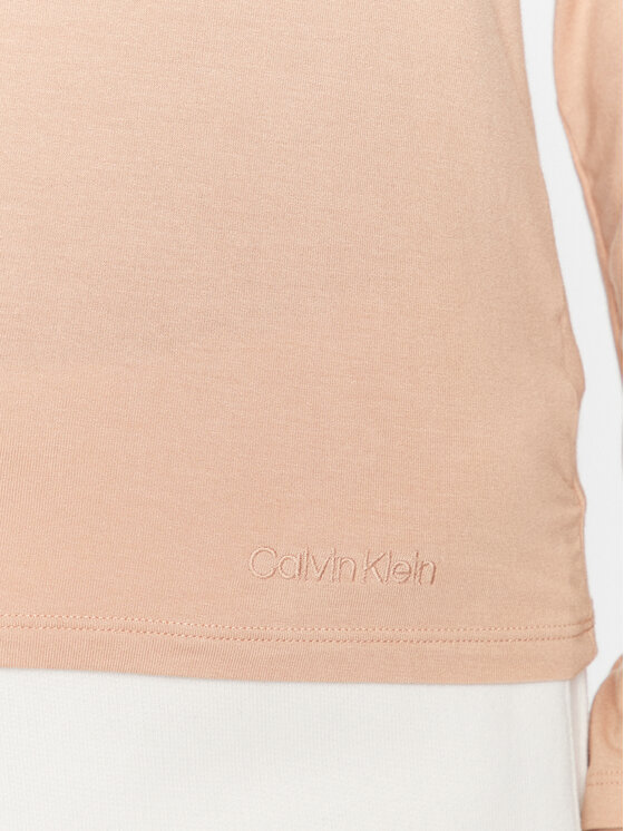 Calvin Klein Underwear Calvin Klein Underwear Koszulka piżamowa 000QS7006E Beżowy Regular Fit