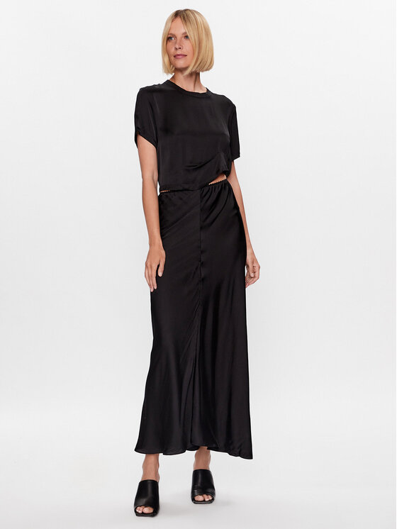 Herskind Herskind Spódnica maxi Allicat 4843370 Czarny Regular Fit