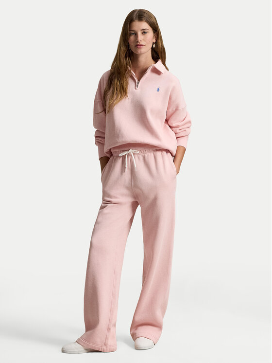 Polo Ralph Lauren Polo Ralph Lauren Spodnie dresowe 211977959504 Różowy Wide Leg