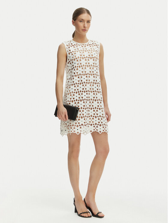 MICHAEL Michael Kors MICHAEL Michael Kors Sommerkleid MS683CWKNE Weiß Slim Fit