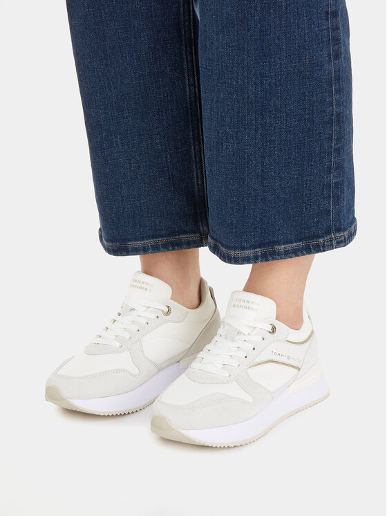 Tommy Hilfiger Tommy Hilfiger Sneakers Elevated Feminine Runner FW0FW07594 Bianco