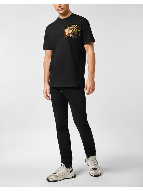 PHILIPP PLEIN PHILIPP PLEIN T-Shirt 27115 Czarny Regular Fit