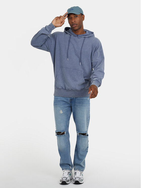 Brave Soul Brave Soul Bluza MSS-627RYLANDS Niebieski Straight Fit