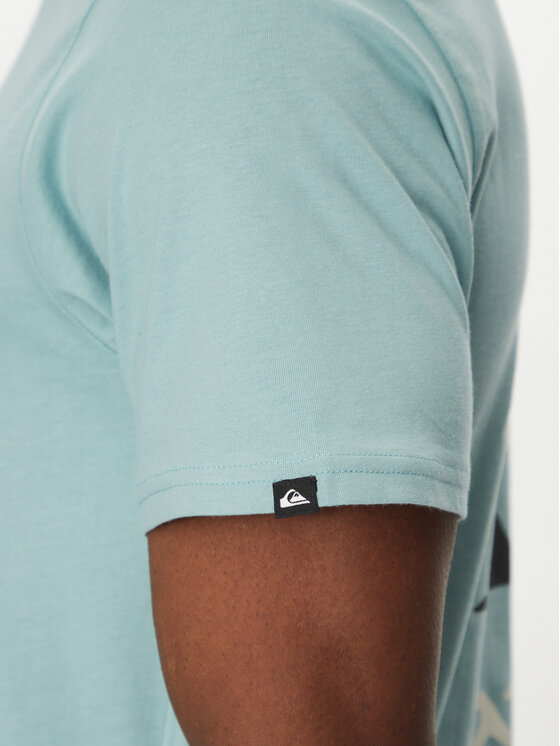 Quiksilver Quiksilver T-Shirt EQYZT08036 Turkusowy Regular Fit