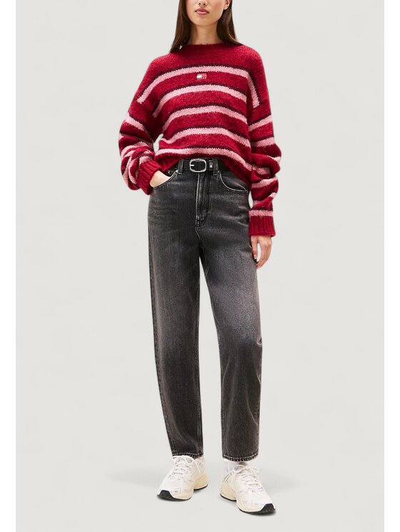 Tommy Jeans Tommy Jeans Jeansy MOM JEAN UH TPR BI01 Černá Mom Fit