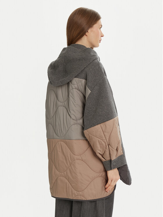 Weekend Max Mara Weekend Max Mara Átmeneti kabát Ossola 2515481011 Szürke Relaxed Fit