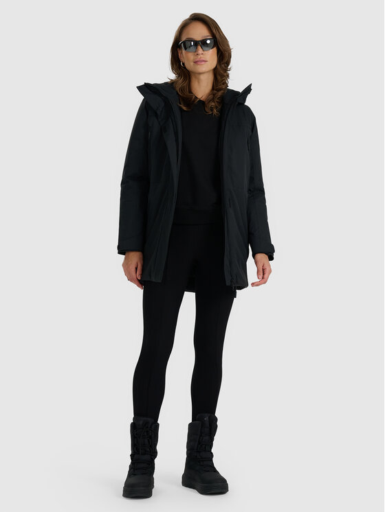 4F 4F Płaszcz przejściowy URBAN COMMUTER Czarny Regular Fit