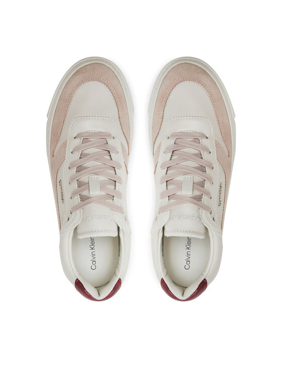 Calvin Klein Calvin Klein Sneakersy Ff Cupsole Lace Up W/Ml Mix M HW0HW02125 Beżowy