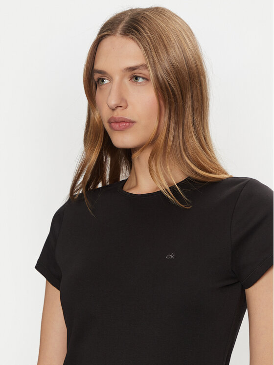 Calvin Klein Calvin Klein Тишърт K20K208049 Черен Slim Fit