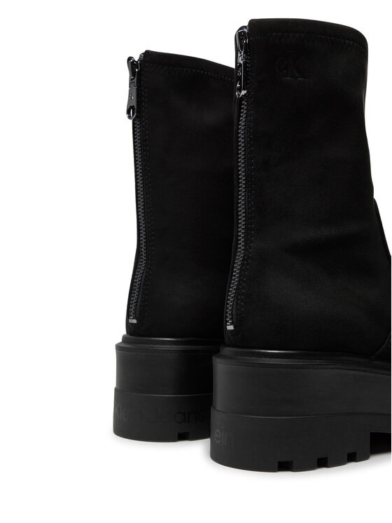 Calvin Klein Jeans Calvin Klein Jeans Škornji Flatform Zip Mg Ss YW0YW01602 Črna