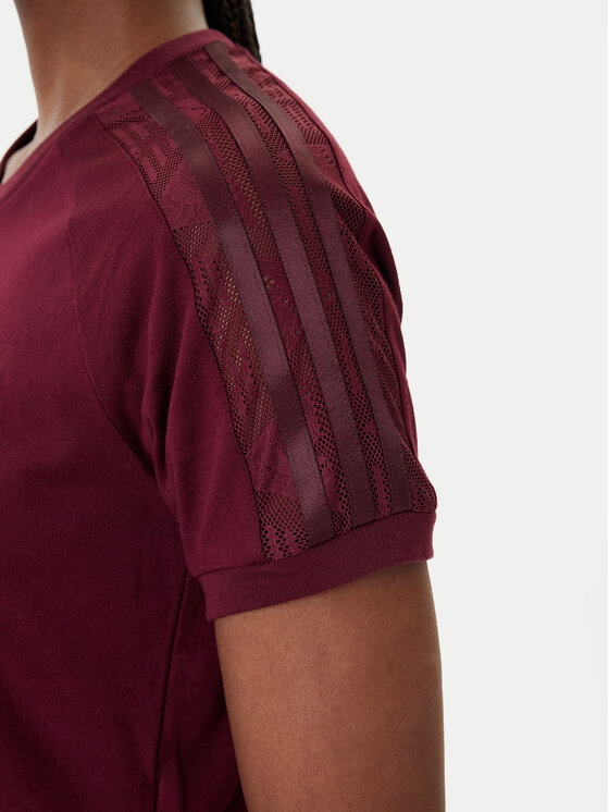 adidas adidas T-Shirt Lace Cali KC6453 Μπορντό Regular Fit