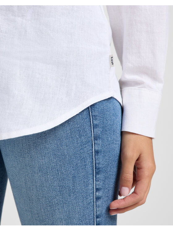 Lee Lee Camicia 112363627 Bianco Regular Fit