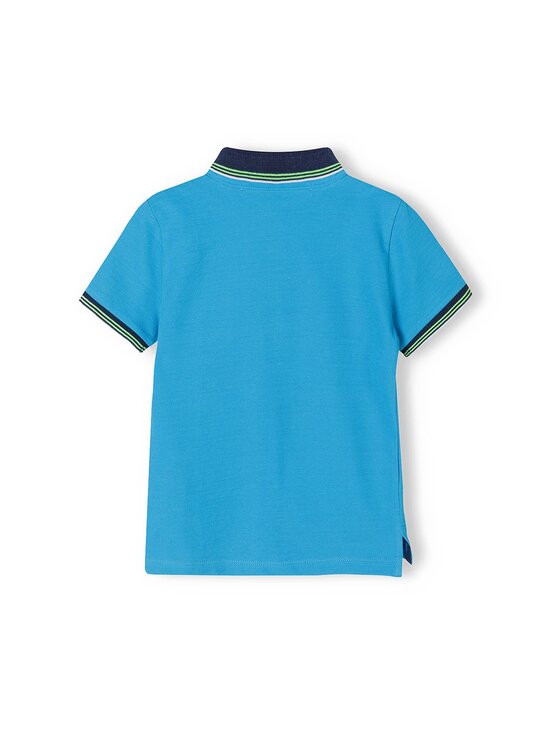 minoti minoti Polo hawaii 6 Turkusowy Regular Fit