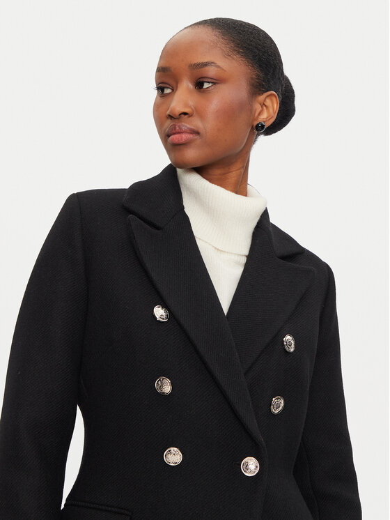 Morgan Morgan Cappotto di lana 242-GATI.F Nero Regular Fit