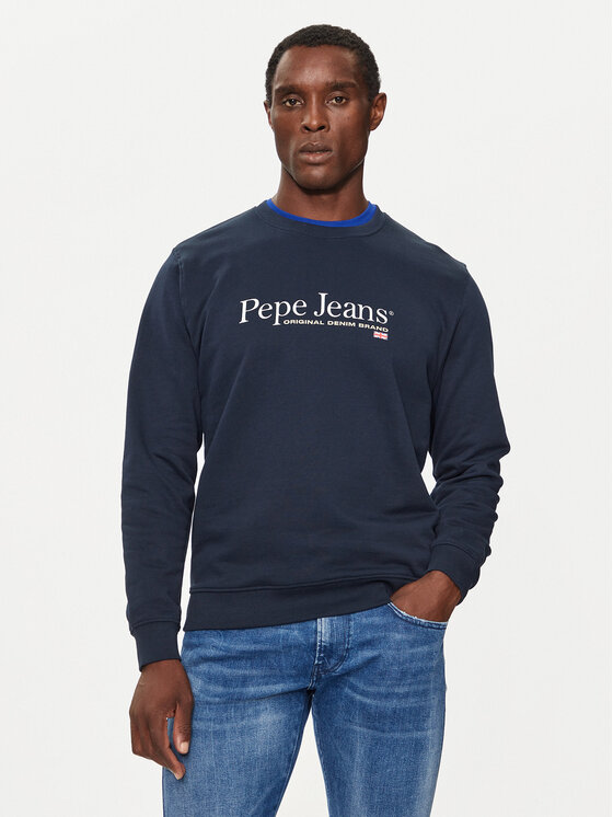 Pepe Jeans Majica Dugih Rukava PM582699 Tamnoplava Regular Fit