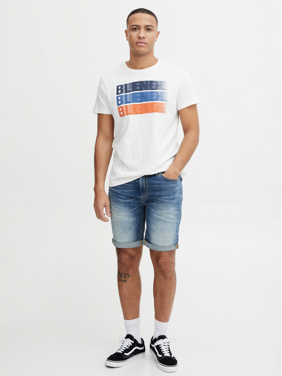 Blend Blend Džínové šortky 20713326 Modrá Slim Fit