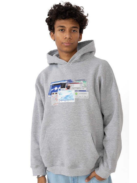 Mercur Mercur Bluza Explorer Szary Comfort Fit